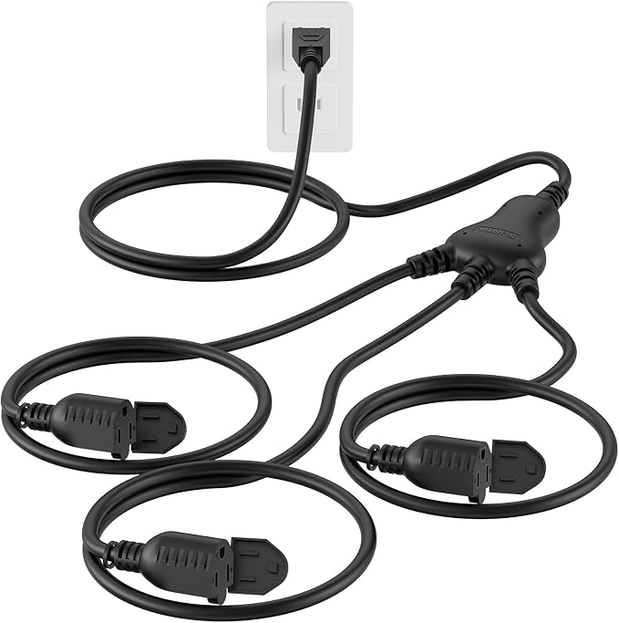 PLUGTUL 12FT Outdoor Extension Cord by PLUGTUL