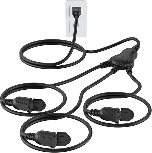 PLUGTUL 12FT Outdoor Extension Cord by PLUGTUL