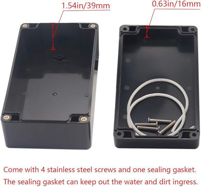 Project Box IP65 Waterproof Junction Box ABS Plastic Black Electrical Boxes DIY - Image 4