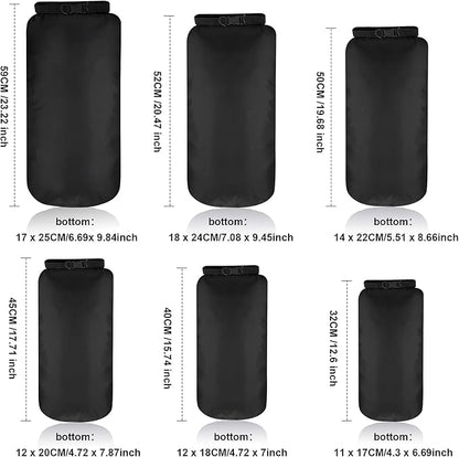 Shappy 6 Pcs Waterproof Dry Bag Set Ultralight Stuff Sack 20/15/10/8/5/3L - Image 4