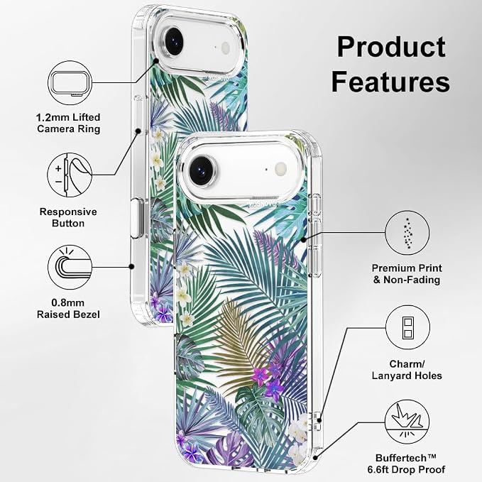 MOSNOVO for iPhone Air Case | Military Grade 6.6ft Drop Tested | Camera Control - Image 7