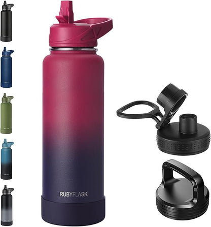 RUBYFLASK 40oz Insulated Water Bottle by RUBYFLASK