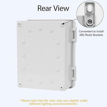 ABS Plastic Dustproof Waterproof IP65 Junction Box Hinged Shell Universal - Image 6
