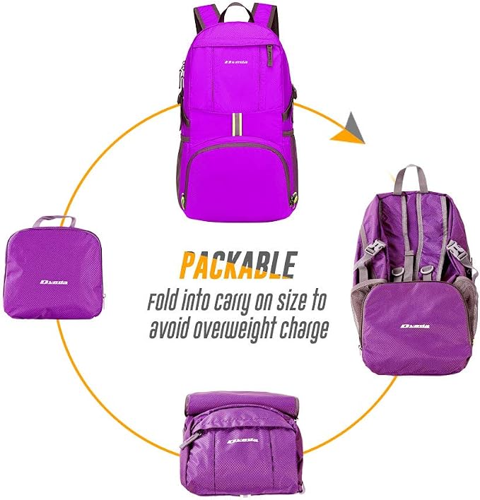 35L Lightweight Packable Backpack Waterproof Durable Hiking Travel Backpack - Image 5