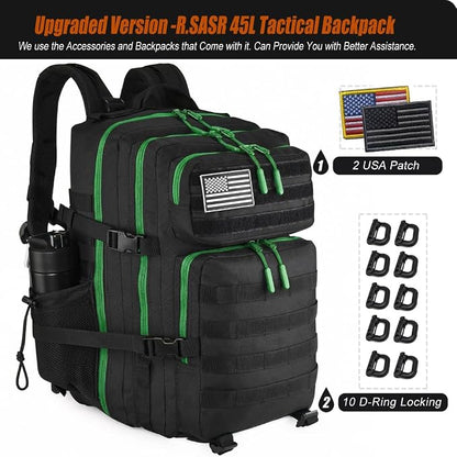45L Tactical Backpack for Men Women, Military Assault Pack - Image 2