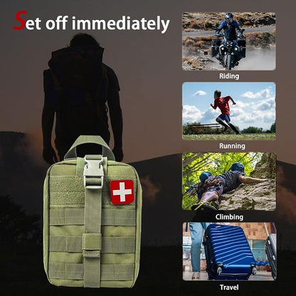Universal IFAK Trauma First Aid Kit Molle Pouches Emergency Survival Kit - Image 7