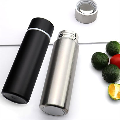 Cute Small Water Bottle, 4.4 Fl. Oz, Mini Slim Flask by Dxobay