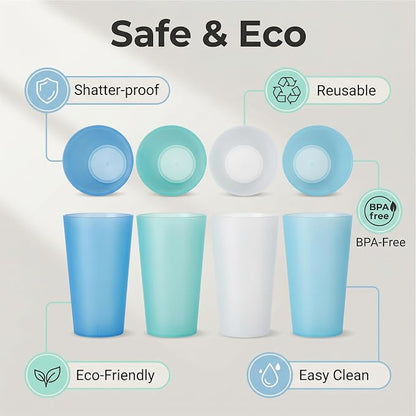 AOYITE Large Plastic Cups 32 oz - Image 2