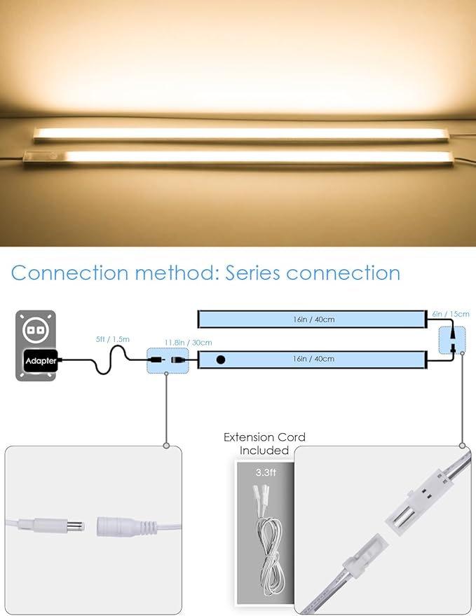 Under Cabinet Motion Sensor Lighting Indoor Plug in - Image 4