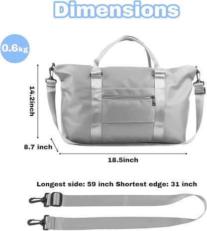 Weekender Duffel Bags for Women， Travel Totes Bag for Airplane Essentials - Image 4