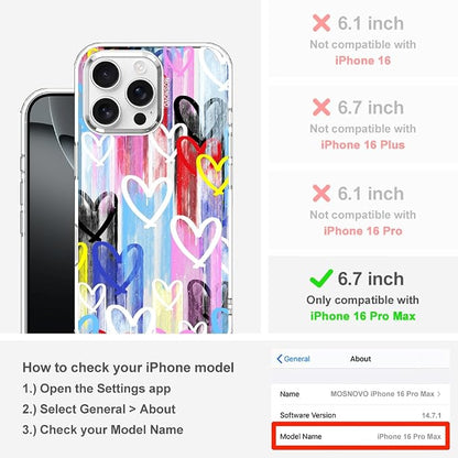 MOSNOVO for iPhone 16 Pro Max Case, Shockproof Military-Grade Protection 6.6ft - Image 2