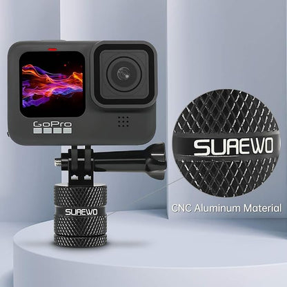 Aluminum 1/4 inch 20 Camera Tripod Adapter Mount, 360° Rotation 1/4"-20 - Image 2