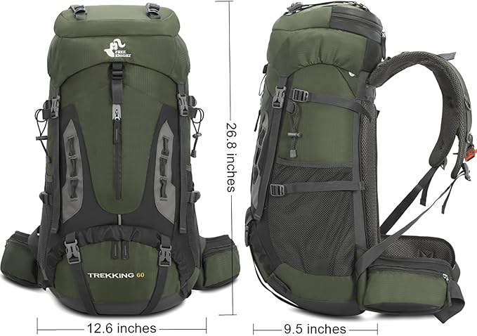 Bseash 60L Hiking Camping Backpack - Image 2