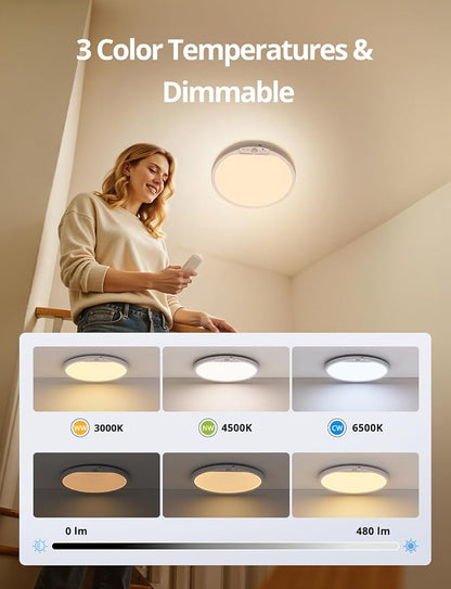 Combuh Rechargeable Battery Operated Ceiling Light - Image 6