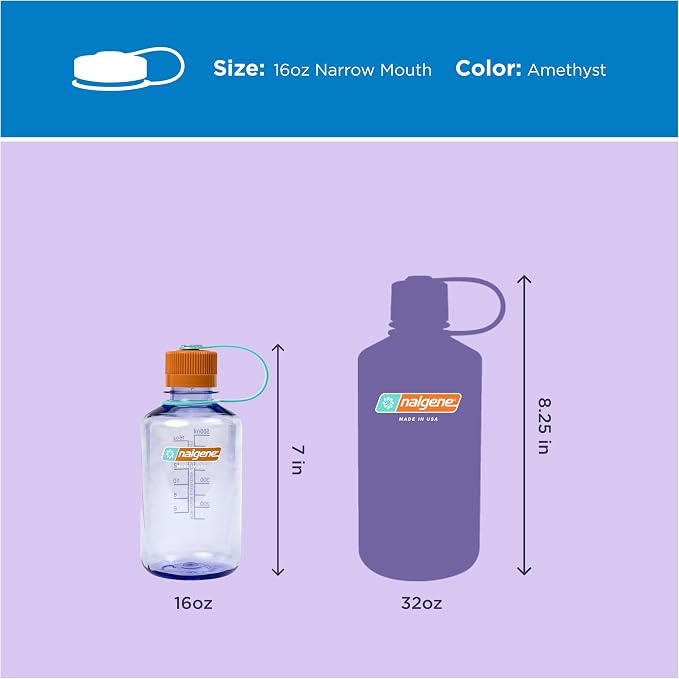 Nalgene 16 oz Narrow Mouth Water Bottle | BPA-Free, Durable & Leak Proof - Image 5