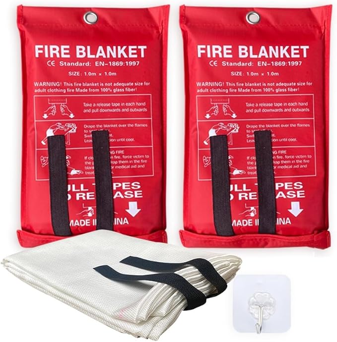 Leberna Emergency Fire Blanket for Home and Kitchen by FireBlanketofAllSizes