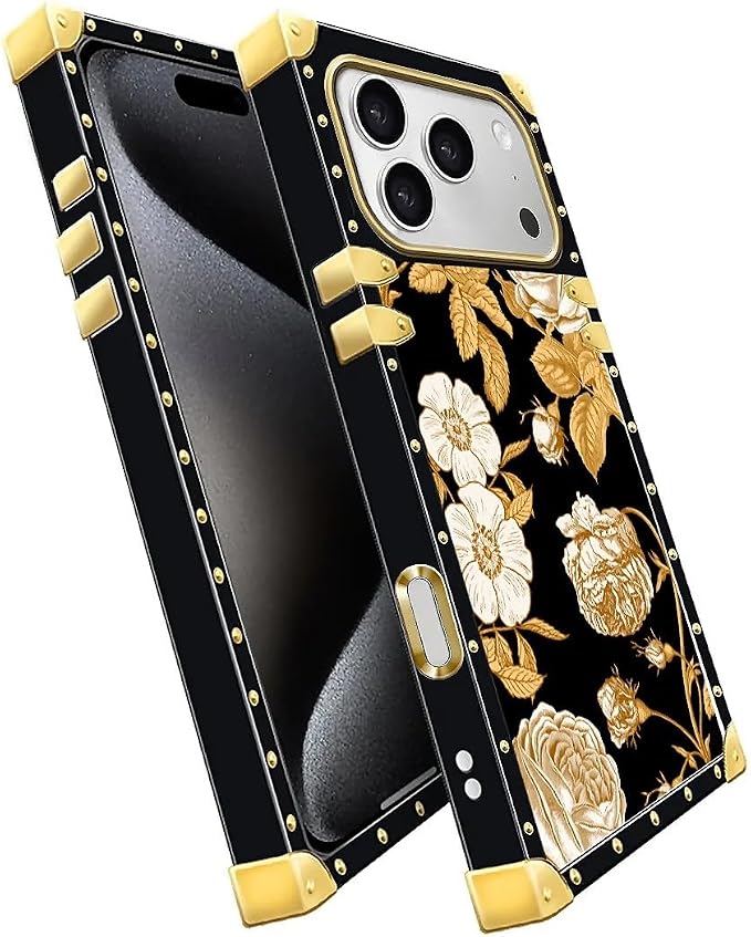 for iPhone 17 Pro Case Luxury Golden Decoration - Image 3