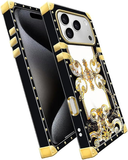 for iPhone 17 Pro Case Luxury Golden Decoration - Image 3
