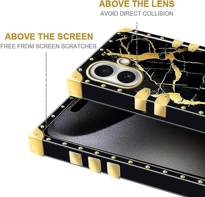 for iPhone 17 Case Luxury Golden Decoration - Image 7