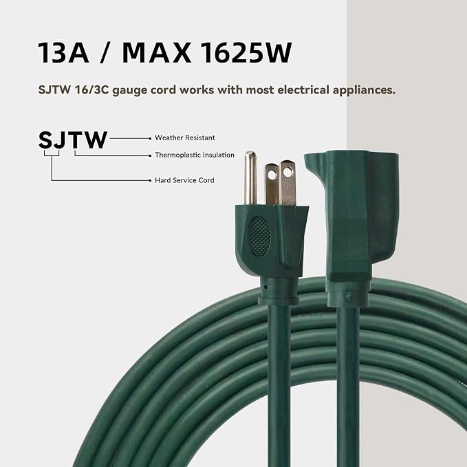 6ft Outdoor Extension Cord - Image 6
