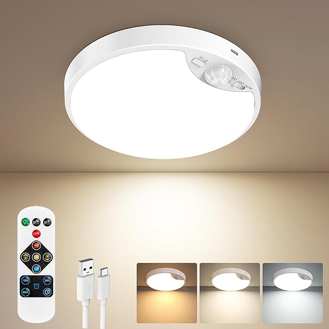 10000mAh Rechargeable Motion Sensor Ceiling Light by TheBairthTheBest