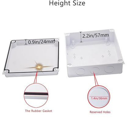 Junction Box Dustproof Waterproof IP65 ABS Plastic Electrical Boxes, Indoor & - Image 4