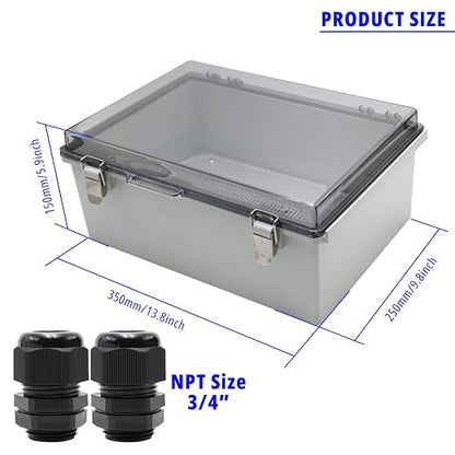 MAKERELE Outdoor Junction Box ABS Plastic Waterproof Universal Electrical - Image 2