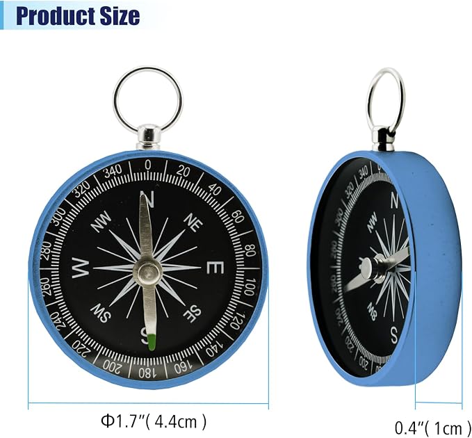 Pocket Compass, 2 Pieces Mini Compass - Image 2