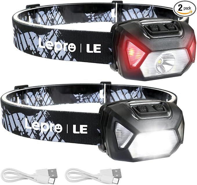 Lepro LE Headlamp Rechargeable, LED Head Lamp by Lepro