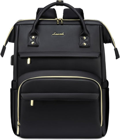 LOVEVOOK Leather Laptop Backpack by LOVEVOOK