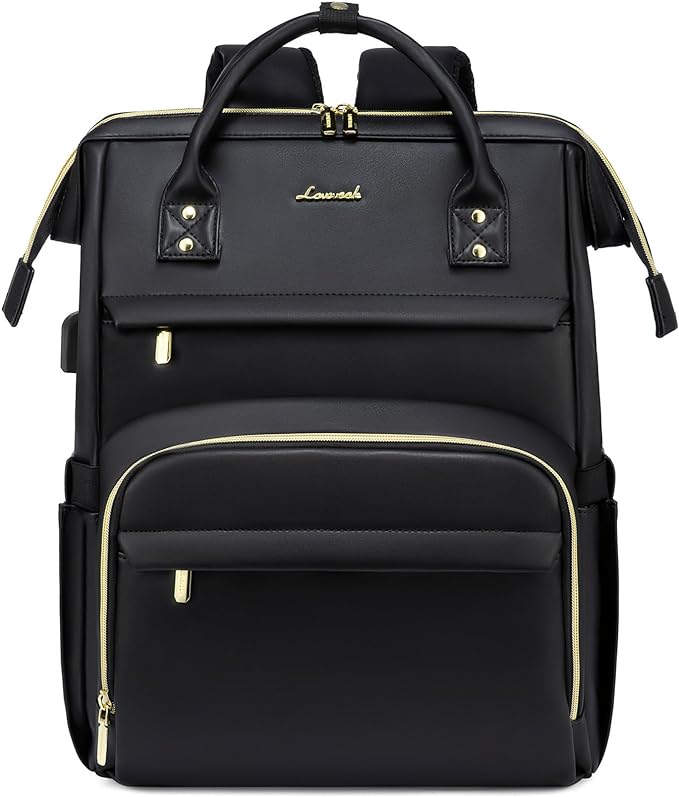 LOVEVOOK Leather Laptop Backpack by LOVEVOOK