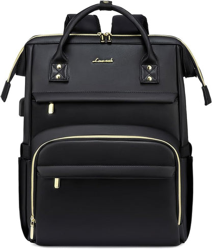 LOVEVOOK Leather Laptop Backpack by LOVEVOOK