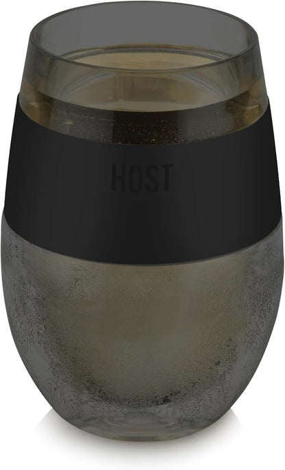 HOST Wine Freeze Cooling Cup, Plastic Double Wall Insulated Freezable Drink by HOST