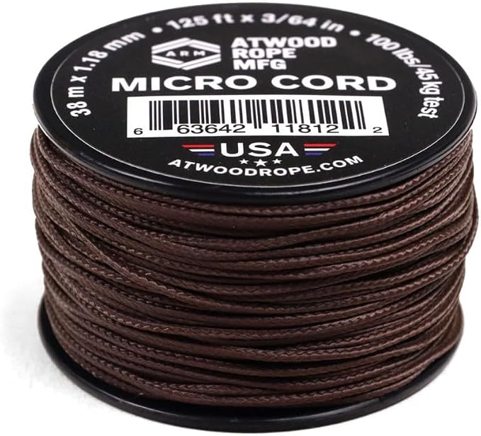 Atwood Rope MFG Micro Utility Cord 1.18mm X 125ft Reusable Spool | Tactical by AtwoodRopeMFG