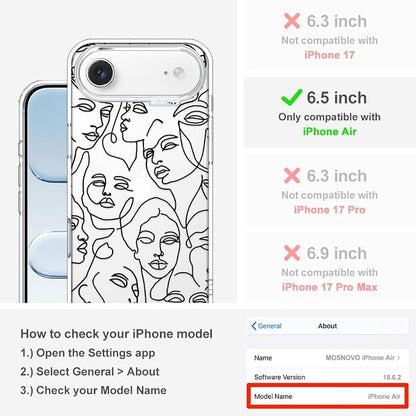 MOSNOVO for iPhone Air Case | Military Grade 6.6ft Drop Tested | Camera Control - Image 2