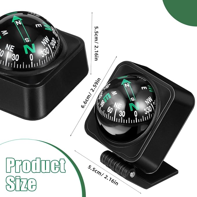 Cabilock Car Compass Dashboard Ball Portable Auto Direction Finder - Image 6