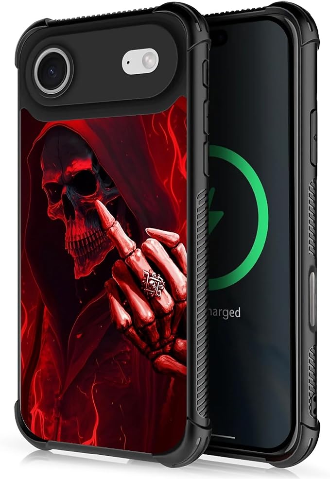 for iPhone 17 Air Case, for MagSafe Graphic Design for Girl Boy Soft Silicone by FKBRCL4U