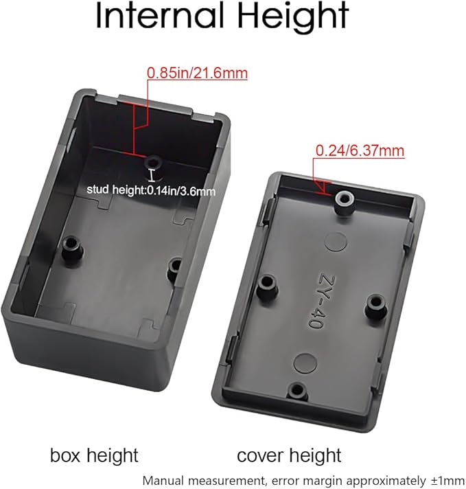LeMotech Project Box 10 Pieces ABS Plastic Electrical Project Case Small - Image 4
