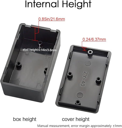 LeMotech Project Box 10 Pieces ABS Plastic Electrical Project Case Small - Image 4