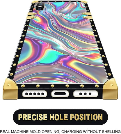 Compatible with iPhone Xs Max Case, Holographic Abstract Iridescent Textures - Image 5