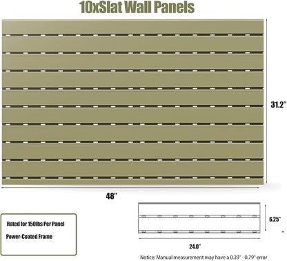Gun Racks for Wall, Heavy-Duty Aluminium Slatwall Panels Gun Wall Mount Storage - Image 5
