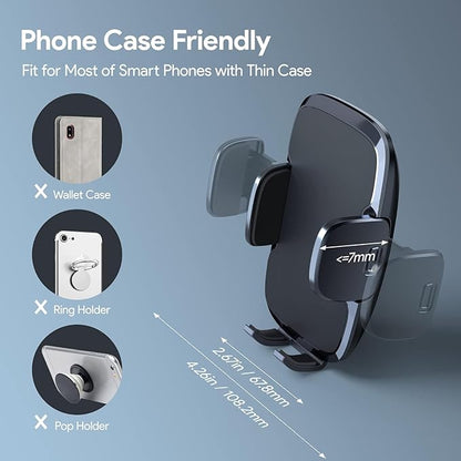 GUWEZ Phone Mount for Car Holder 6.2IN Windshield Dashboard Mounting Kits Cell - Image 4