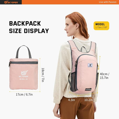 SKYSPER Small Daypack 10L Hiking Backpack Packable Lightweight Travel Day Pack - Image 5