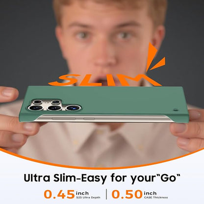 GRECAZO Slim Borderless for Samsung Galaxy S25 Ultra Phone Case 6.9" Ultra-Thin - Image 4