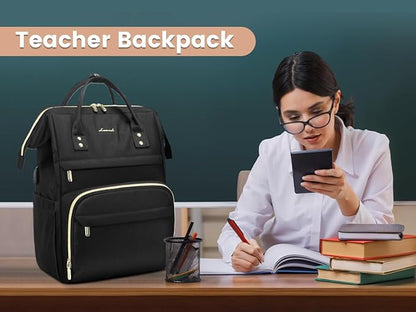 LOVEVOOK Laptop Backpack Women, 15.6 Inch Work Backpack Woman - Image 6