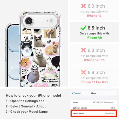 MOSNOVO for iPhone Air Case | Military Grade 6.6ft Drop Tested | Camera Control - Image 2