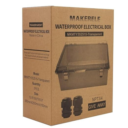 MAKERELE Outdoor Junction Box ABS Plastic Waterproof Universal Electrical - Image 7