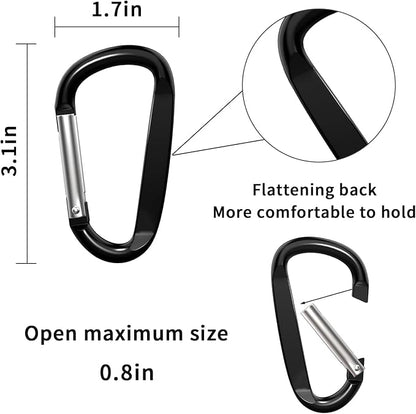 3" Aluminum Carabiner Clips - Image 2