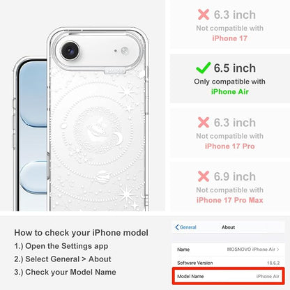 MOSNOVO for iPhone Air Case | Military Grade 6.6ft Drop Tested | Camera Control - Image 2