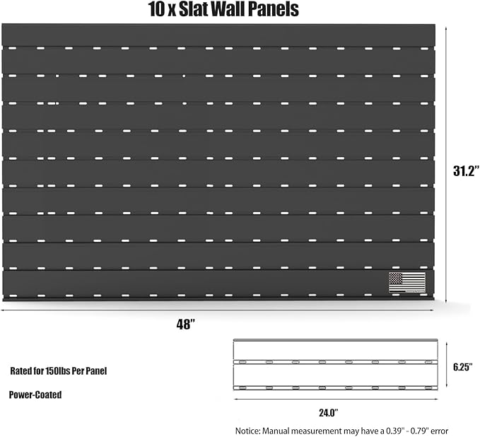 Gun Racks for Wall, Heavy-Duty Aluminium Slatwall Panels Gun Wall Mount Storage - Image 5